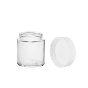 4oz Clear Glass Jar for Flower Cannabis Packaging