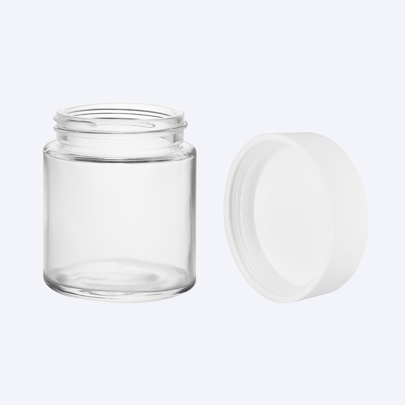4oz Clear Glass Jar for Flower Cannabis Packaging