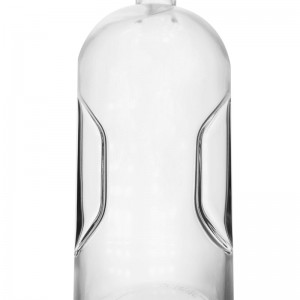 1.75L Screw Top Nordic Pinch Grip Glass Liquor Bottle