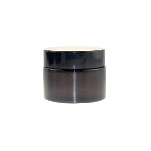 MBK Packaging 50ml Amber Glass Salve Cream Jar with black Lid – Menbank