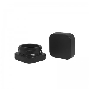 5ml Black Square Child Resistant Glass Concentrate Jar