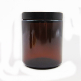 2017 China New Design Black Lid - MBK 8OZ Amber Candle Glass Jar Container – Menbank