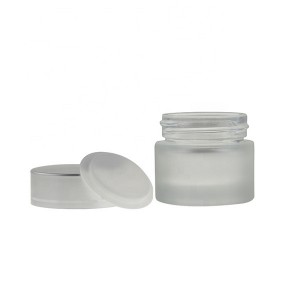 MBK Packaging 10G Frost Cosmetic Empty Container Glass Jar with Screw Lid