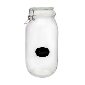 MBK Packaging 2L Cookie Glass Jar with Clamp Lid