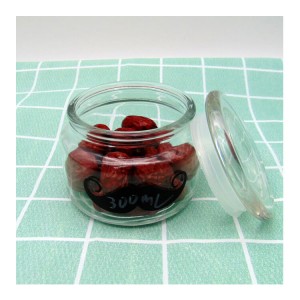 10OZ Round Glass Chocolate Butter Coconut Jar with Lid