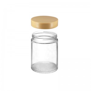 Empty 16OZ/500ml Wide Mouth Straight Side Glass Jar with Smooth Lid