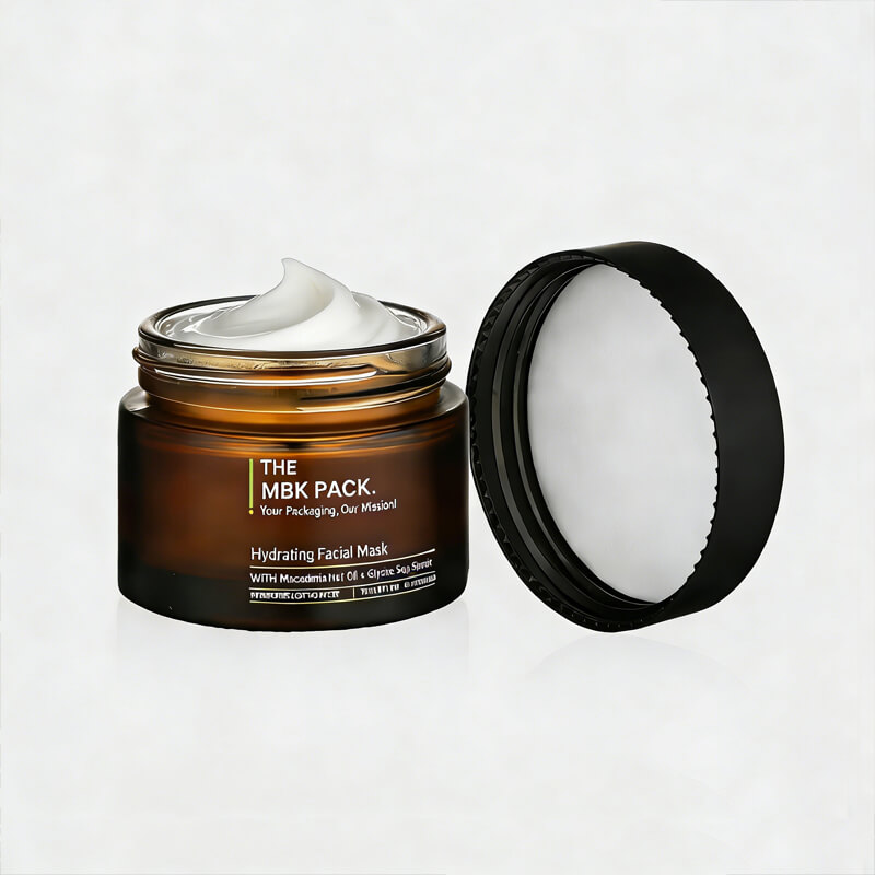 Amber Cream Jar