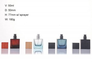 50ml Square Perfume Bottle | Custom Glass Fragrance Packaging for OEM & Private Label
