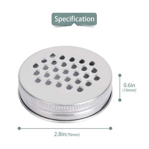 Stainless Steel Grater Lid Mason Jar Lid