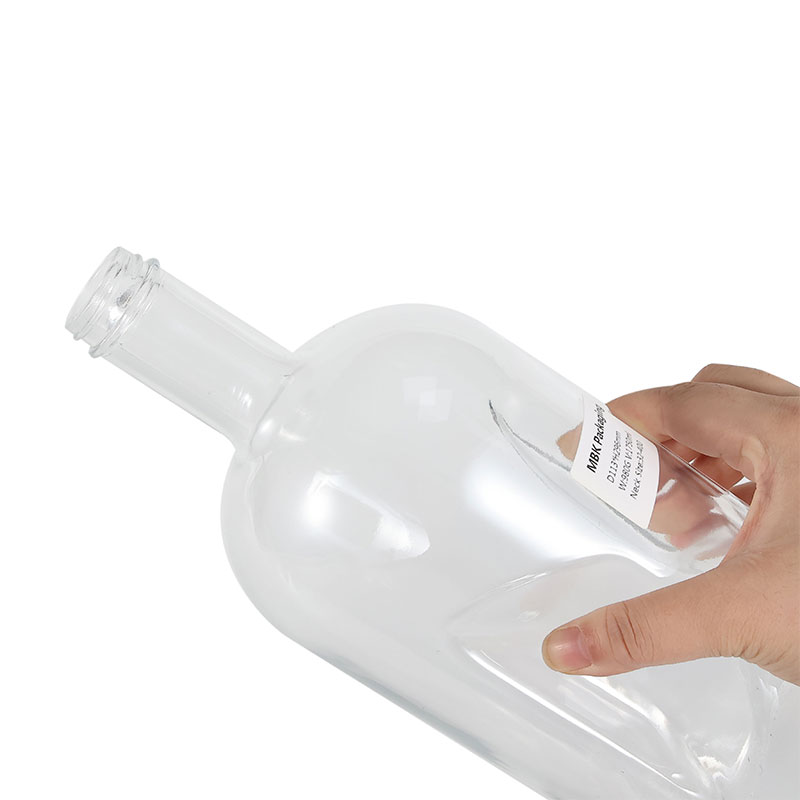 1.75L Screw Top Nordic Pinch Grip Glass Liquor Bottle Featured Image