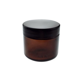 Ribbed Matte Black 70-400 Plastic Lid for Glass Jar