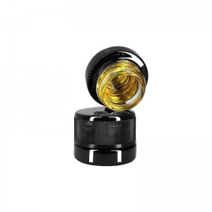 1Gram UV Coating Black Glass Concentrate Jar with CR Lid