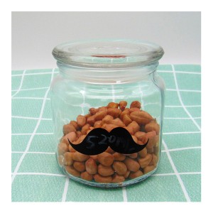 100% Original Glass Jar Container – MBK 500ml Glass Candle Jar Container with Glass Lid – Menbank