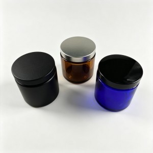 Black Metal 58-400 Smooth Skirt Unishell Lid for Candle with PE Linner