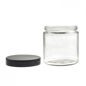 MBK 12OZ Wide Mouth Glass Coffee Food Jar with Plastic Lid