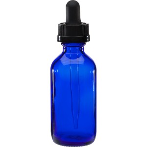 2OZ 60ml Cobalt Blue Glass Bottle with Glass Dropper – Menbank