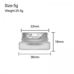 5g-Matte-Thick-Bottom-Cube-Concentrate-Glass-Jar-with-CR-Lid