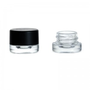 5g Glass Concentrate Container with Matte Black Cap