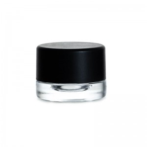 5g Glass Concentrate Container with Matte Black Cap