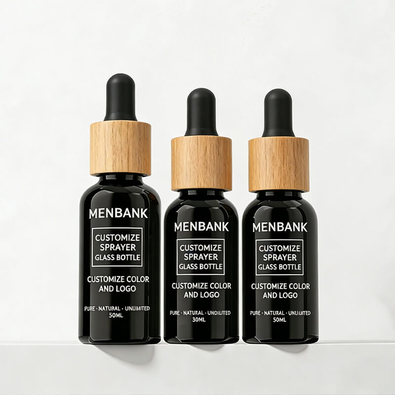 5ml 10ml 15ml 20ml 30ml 50ml 100ml Black UV-Protected Glass THC Oil Bottles (1)