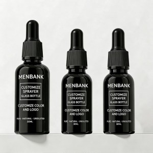 5ml 10ml 15ml 20ml 30ml 50ml 100ml Black UV-Protected Glass THC Oil Bottles with CR Bamboo & Plastic Lids | Cannabis Packaging