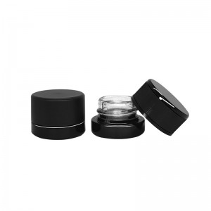 5ml-Black-Round-Cream-Jar-with-Leak-Proof-Design-for-Concentrate