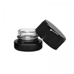 5ml-Black-Round-Cream-Jar-with-Leak-Proof-Design-for-Concentrate