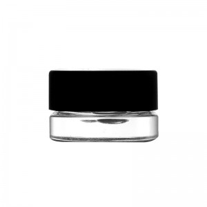 5g/5ml-Clear-Quadrate-Concentrate-Glass-Jar-with-Child-Resistant-Closure