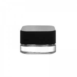 5g/5ml-Clear-Quadrate-Concentrate-Glass-Jar-with-Child-Resistant-Closure