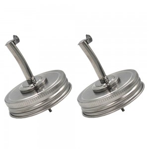 Regular Stainless Steel Mason Jar Pour Spout Oil Dispenser Lid