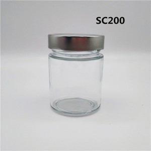 MBK Packaging 7OZ Clear Glass Ergo Food  Jar with Metal Lug Cap – Menbank