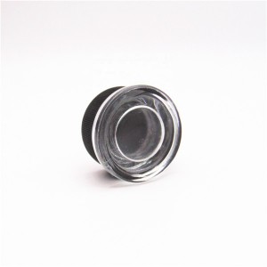 MBK Marijuana Jar Glass 5ml with Ribbed Black Lid Chid Resistant