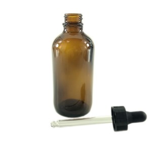 Promotion 4OZ Amber Glass Bottle with Lotion Pump