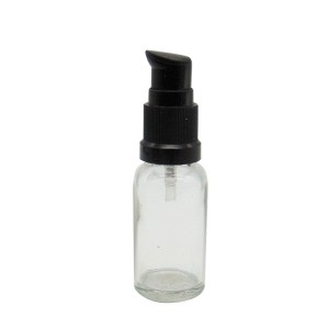MBK 20ml Clear Glass bottle with Lotion Pump