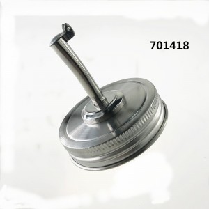 70mm Stainless Steel Mason Jar Oil Infusions Lid Pour Spout Lid
