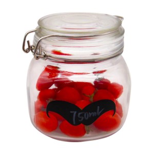 750ml Glass Jar Herbs Srtorage Clamp Hinged HermesTop – Menbank