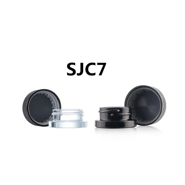 Hot Sale for Glass Salt And Pepper Shaker - MBK Marijuana Jar Glass 5ml with Ribbed Black Lid Chid Resistant – Menbank