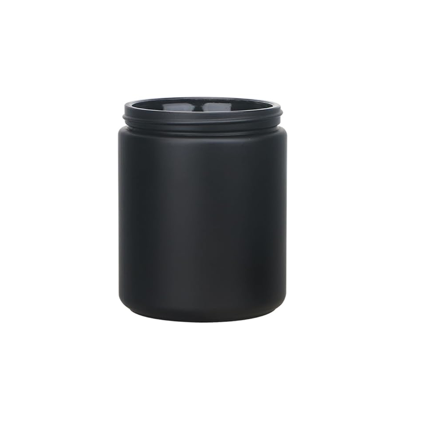 8oz. Wide Mouth Matte Black Glass Jars-70-400 Neck