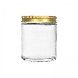 8oz-Clear/Amber-Straight-Sided-Glass-Jar