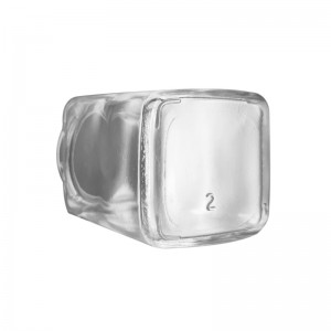 4OZ Square Glass Jar with Square Child Resistant Lid