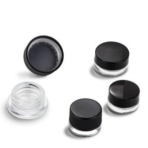 MBK packaging 3ml mini black white glass jar concentrate container – Menbank