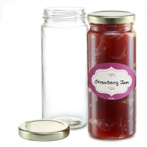 MBK Packaging 16OZ Glass Drinking Jar with Lid and Hole
