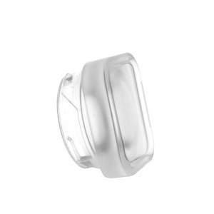 5g Frost Cube Split Qube small rosin jars with Black Childproof Lid
