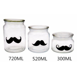 10OZ Round Glass Chocolate Butter Coconut Jar with Lid