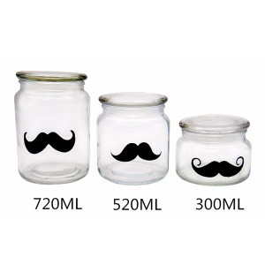 10OZ Unique Glass Candle Jar with Glass lid – Menbank