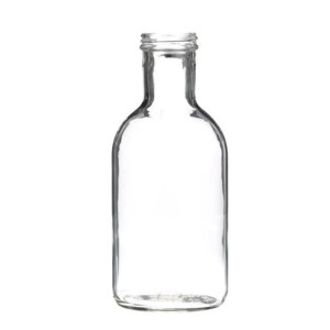 16oz Clear Glass Stout Sauce Bottles