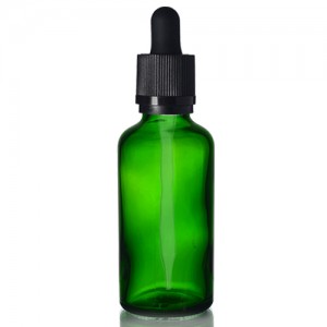 Manufacturer for Empty Glass Jar – 60ml Green Glass Bottle with Black Lid – Menbank