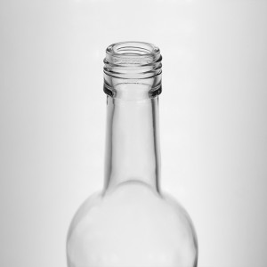 750ml Clear Flat Base Screw Top Bordeaux Wine Bottle