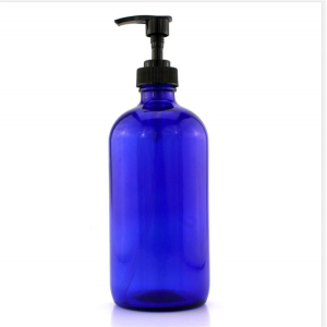 MBK Packaging 16OZ 480ml Cobalt Blue Glass Bottle with Soap Dispense