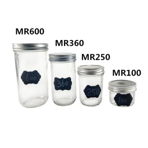 8OZ 10OZ Quilted Planter Wide Mouth Glass Mason Jar